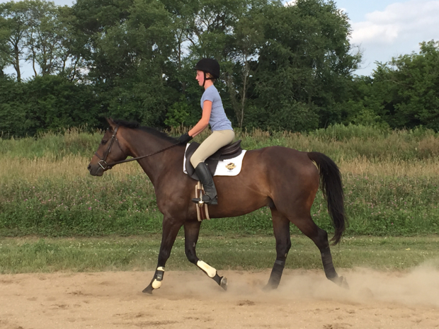 His friend Sophia was the last person to ride him, and it was such a joy to watch the two of them! ©Jorna Taylor