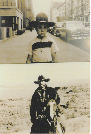 Above,Tim "Being" in 1951. Below, Tim "Doing" in 1994. ©Tim Hayes Collection