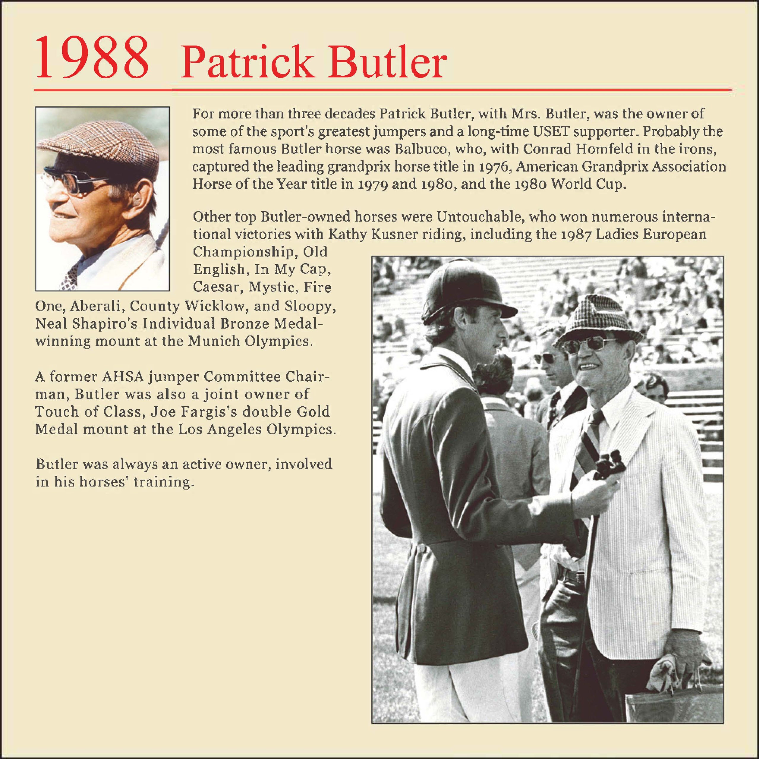#HallOfFameThursday: Patrick Butler