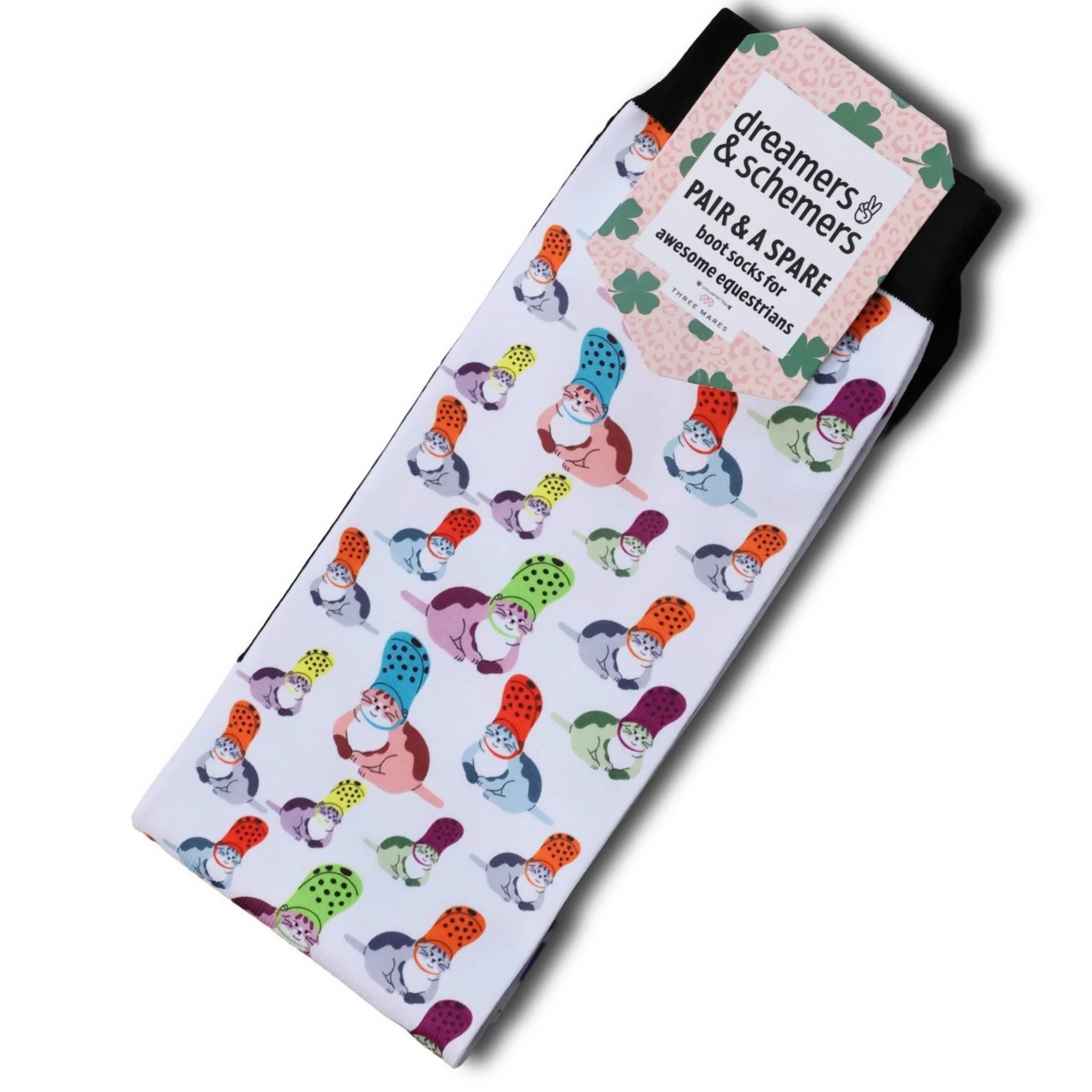 Croc Cat | D&S Pair & A Spare Socks