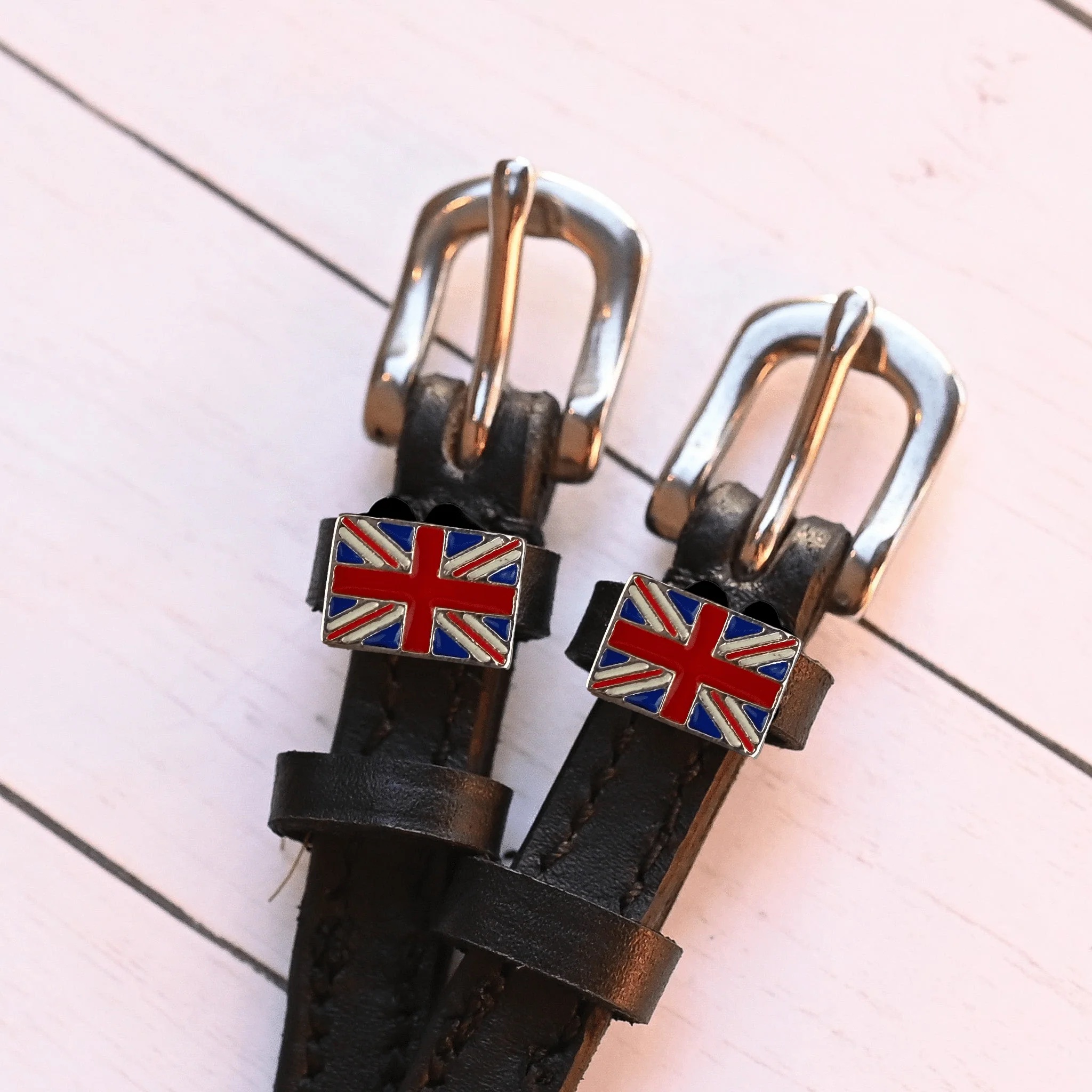 Great Britain Flag Spur Straps | ManeJane